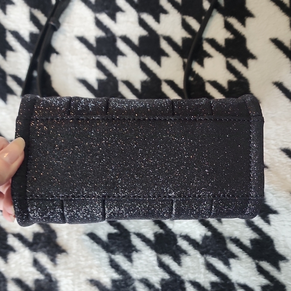 Marc Jacobs Mini Black Glitter Tote Bag - Picture 3 of 10